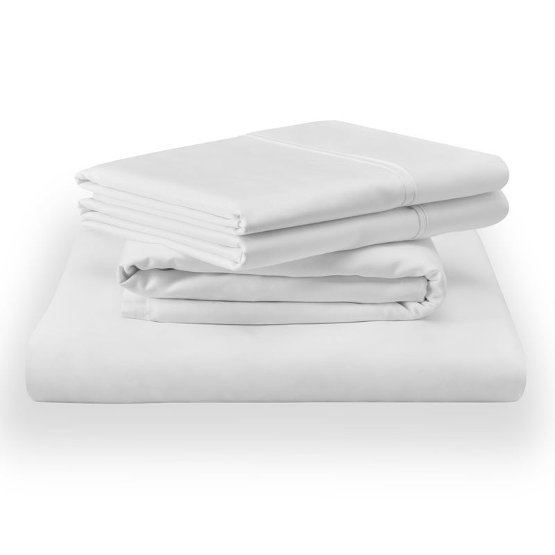 Tempur-Pedic TEMPUR Classic Cotton Sheet Set White - Cal King - Image 1